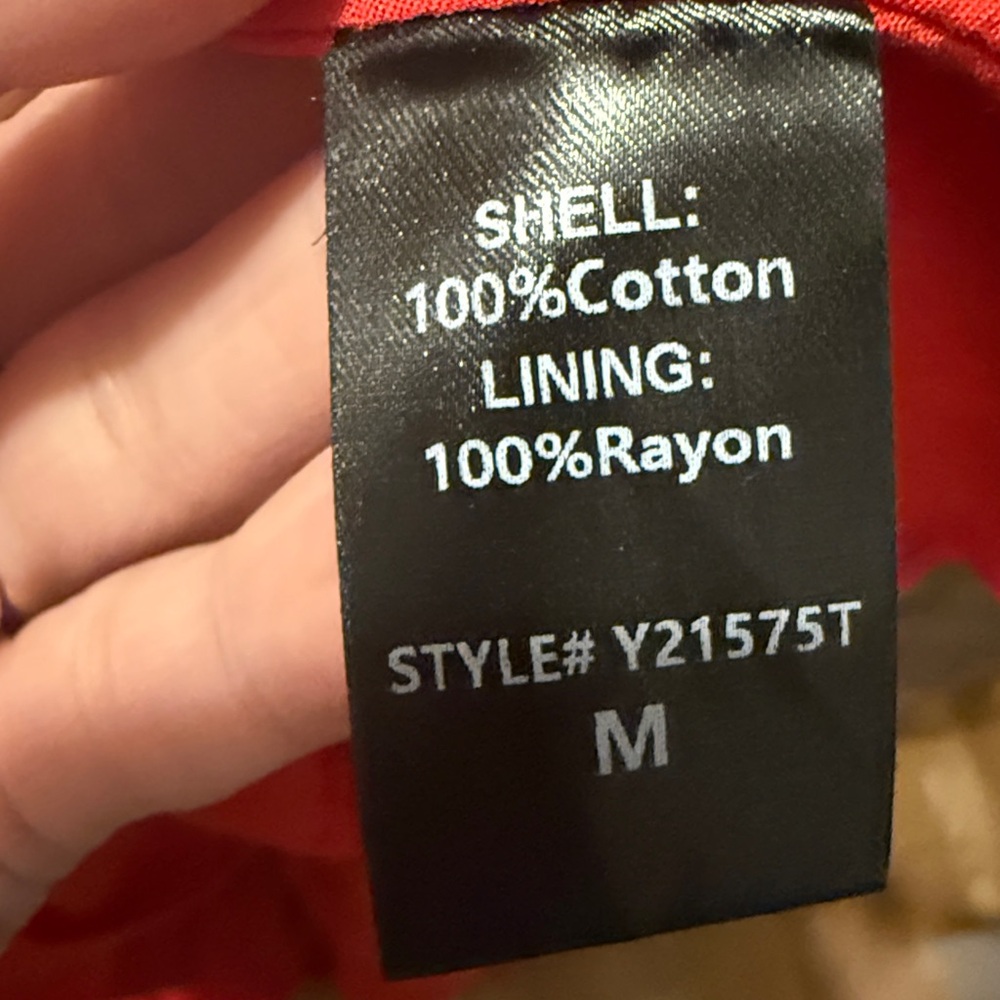 Tuckernuck Pomander Place Vibrant Red Long Sleeve Shirt Dress - Picture 5 of 5